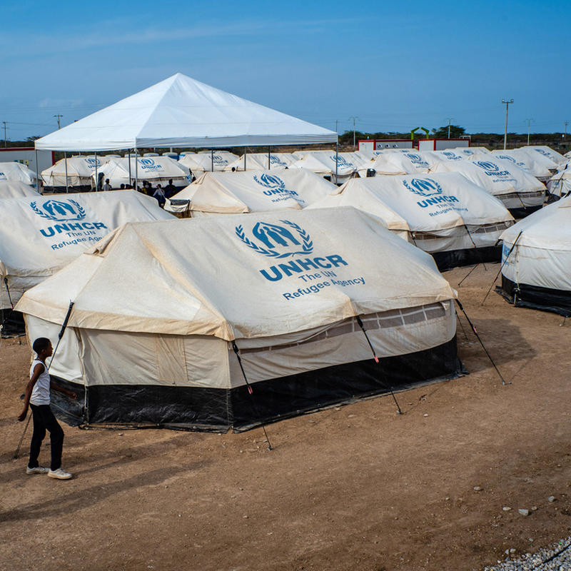 Flame retardant for UNHCR tent 