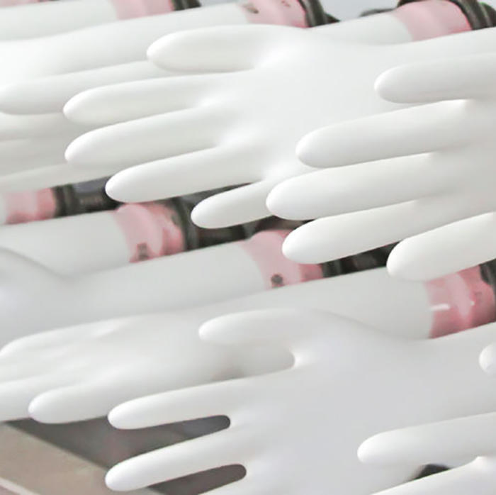 Polymer coating for disposable gloves