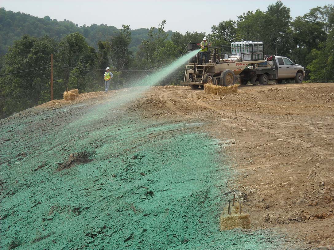 Hydroseeding adhesives chemicals